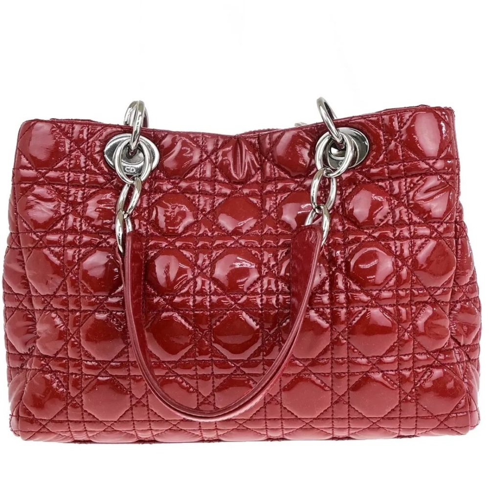 Dior Red Quilted Shoulder Bag - Picture 4 of 13